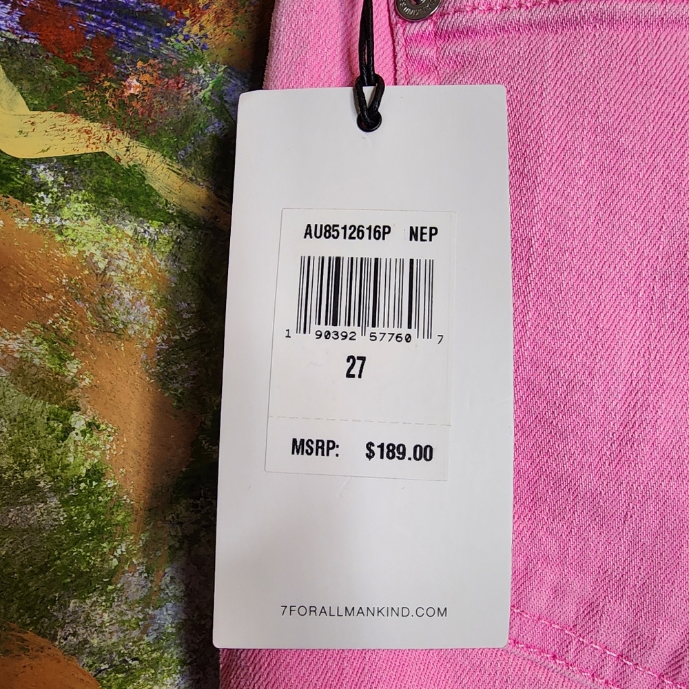 NWT 7 For All Mankind High Waist Slim kick Jeans - Picture 8 of 13